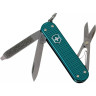 Нож-брелок Victorinox Classic SD Alox, бирюза Wild Jungle (0.6221.242G)