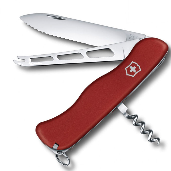 Складной нож Victorinox Cheese Knife 0.8303.W, красный